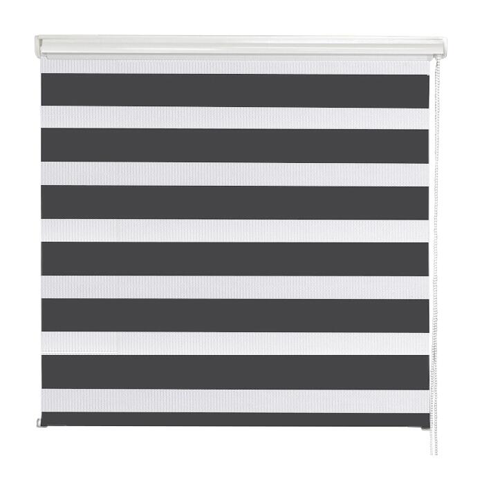 POCOline Doppelrollo mit Blende Easy Fix anthrazit B/L: ca. 55x160 cm