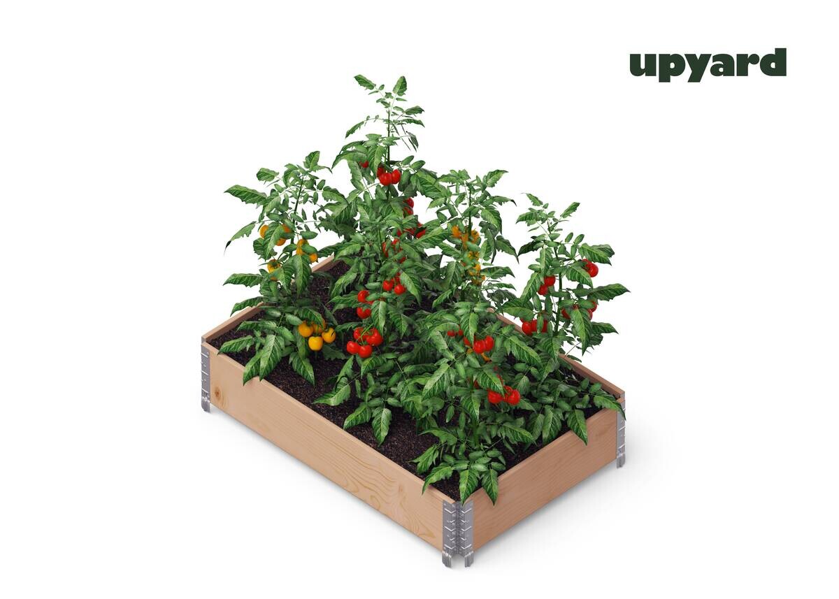 UPYARD Hochbeet INDUSTRIAL braun Holz B/L: ca. 80x120 cm