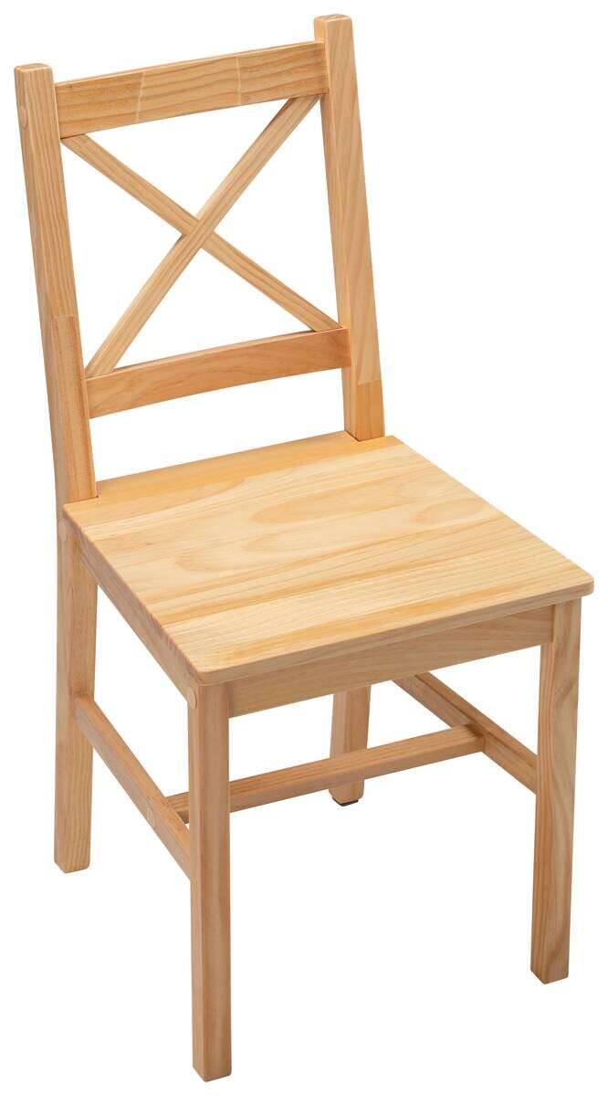 Stuhl Harry natur Holz B/H/T: ca. 47x86x41 cm