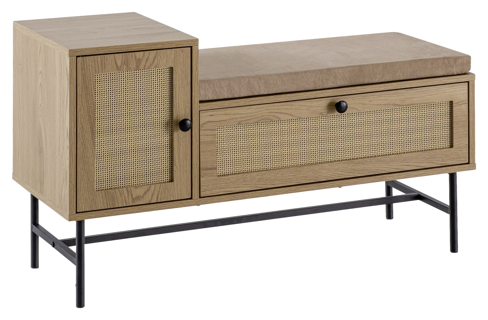 Schuhbank natur Eiche Optik B/H/T: ca. 100x60x38 cm