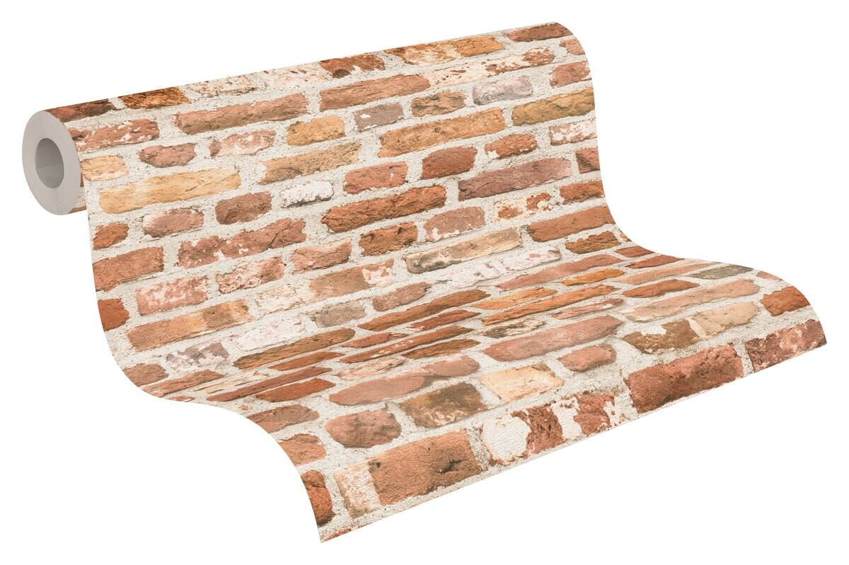 A.S.Creation Vliestapete weiß orange B/H/D: ca. 53x1005x8,8 cm