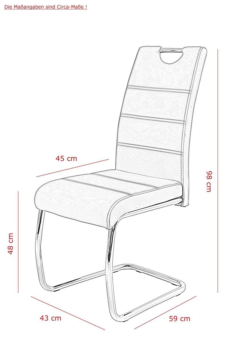 Essgruppe Lia II Eiche beige B/H/T: ca. 320x76x90 cm