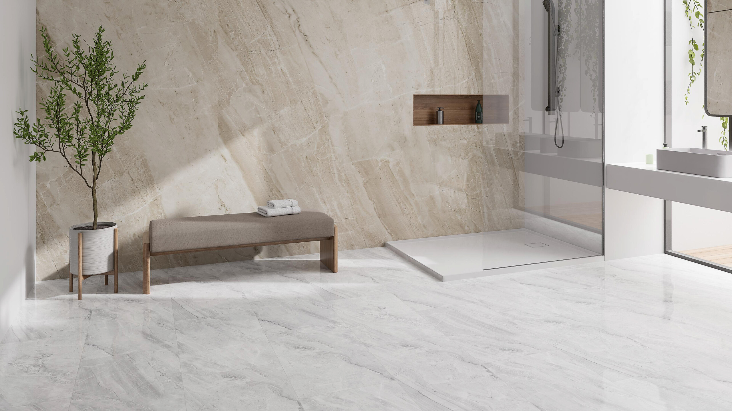 Check One Click-Vinylboden Glehner ca. 2,341 m² im Paket  B/L: ca. 47x83 cm pro Paket