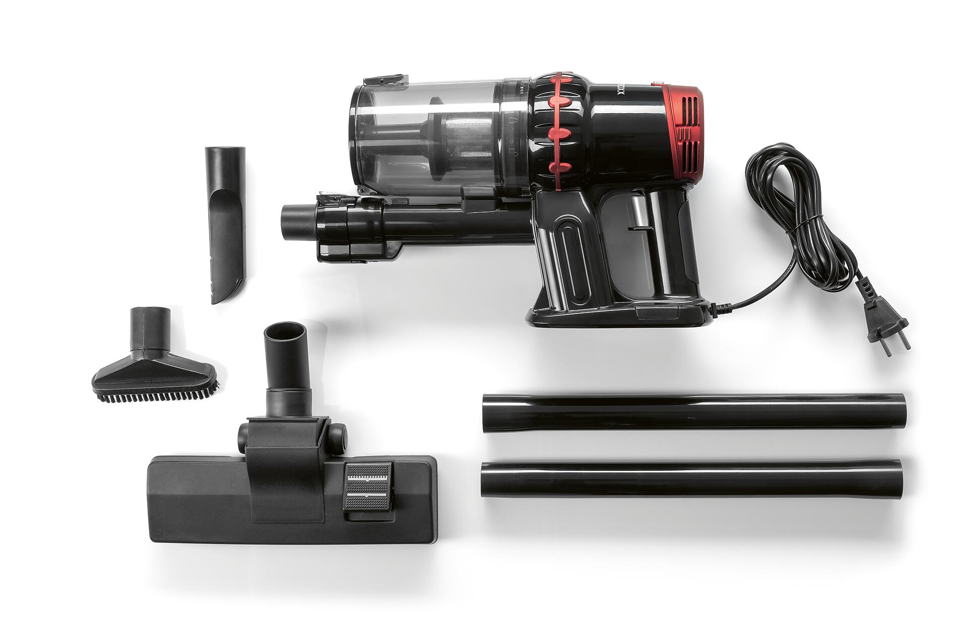 Handstaubsauger 15065 rot schwarz Metall Kunststoff B/H/L: ca. 37x21,5x10,5 cm