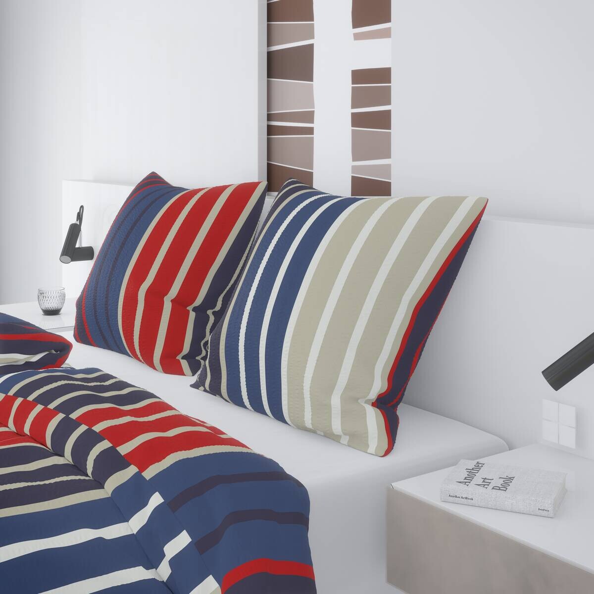 Baumwoll Bettwäsche Seersucker