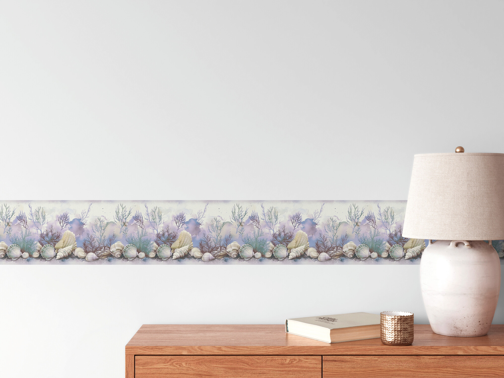 A.S.Creation Bordüre blau beige B/H/D: ca. 17x500x6,8 cm