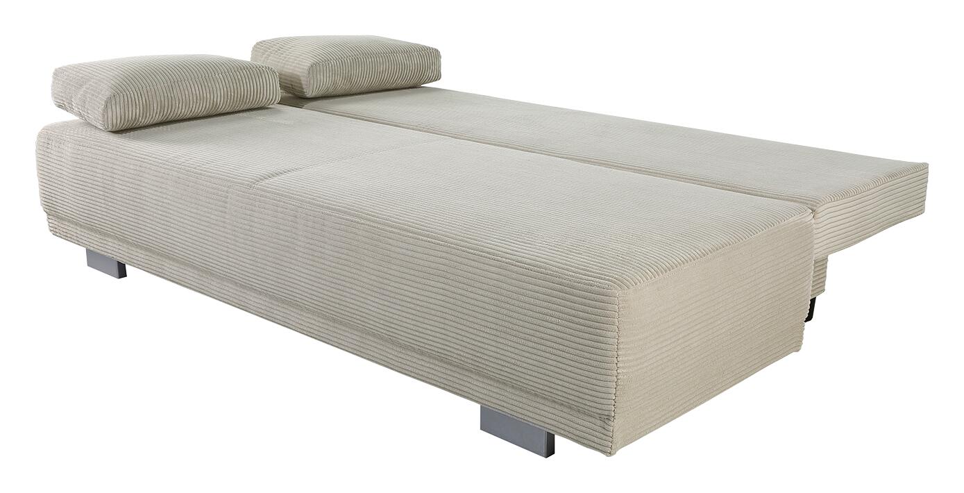 Schlafsofa Greige Microfaser B/H/T: ca. 196x78x82 cm