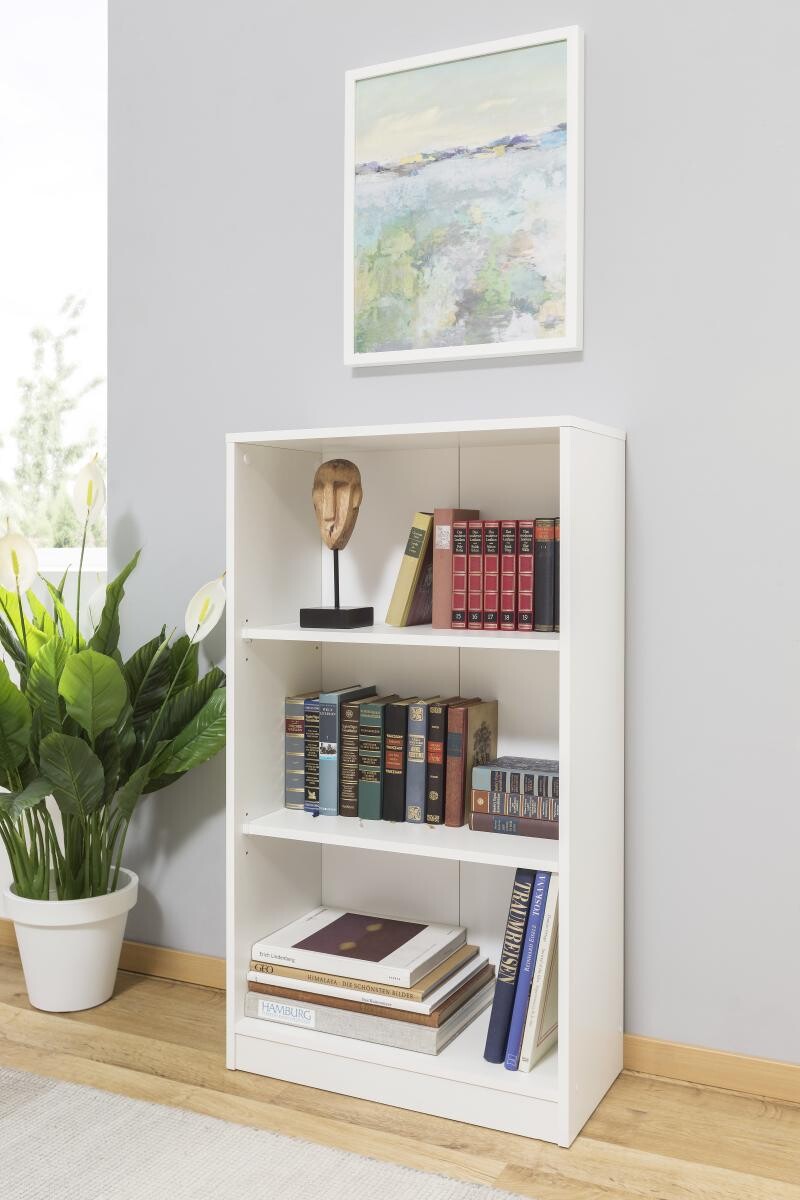 Regal Peggy 5 weiß B/H/T: ca. 58x103x28 cm