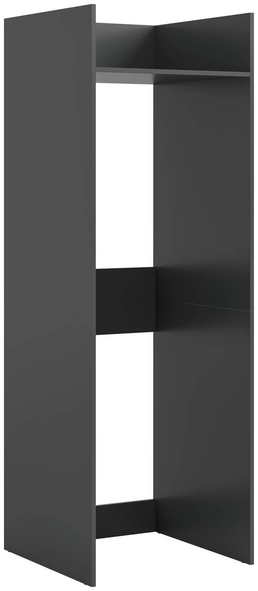 Waschmaschinenumbauschrank Free anthrazit B/H/T: ca. 66x196x66 cm