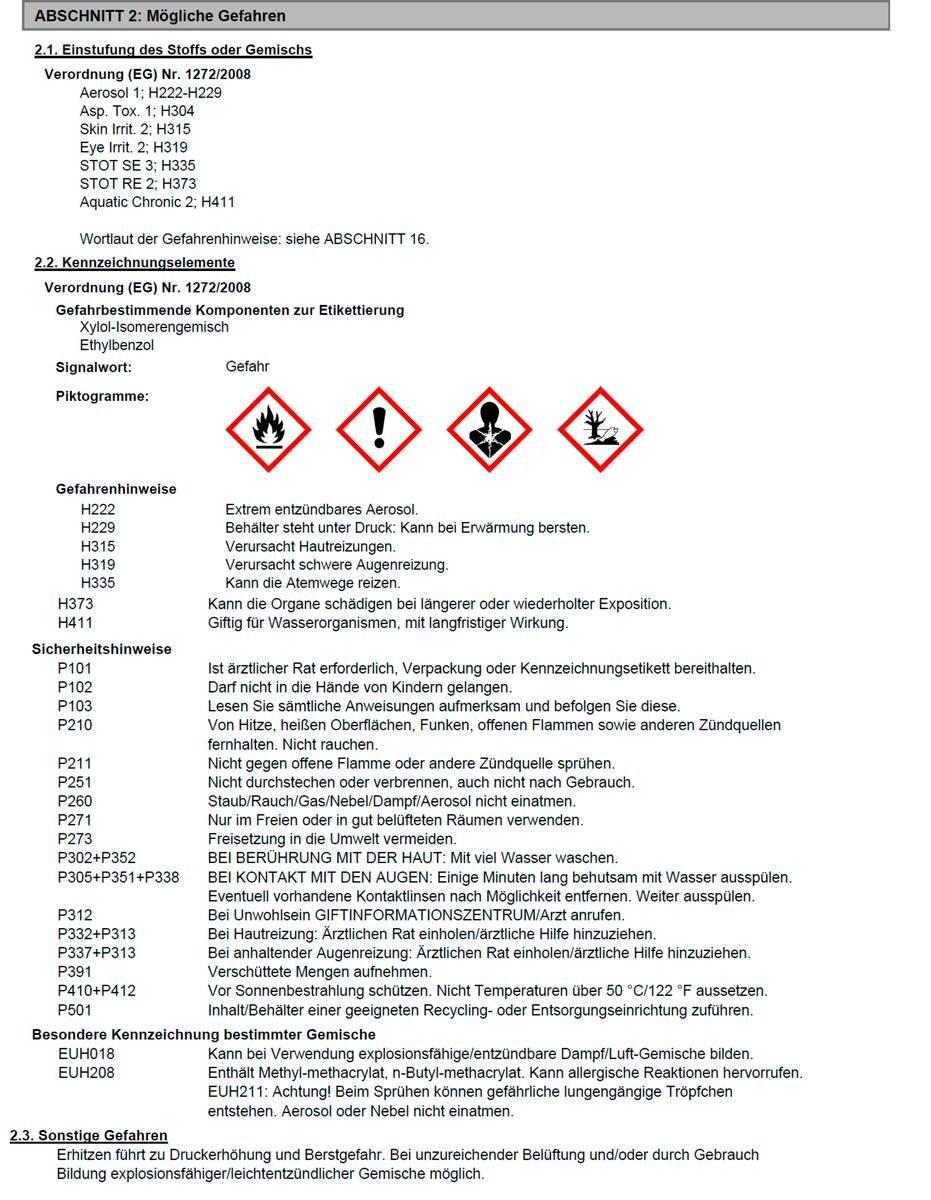 Super-Nova Metall-Effekt Spray gold ca. 0,4 l