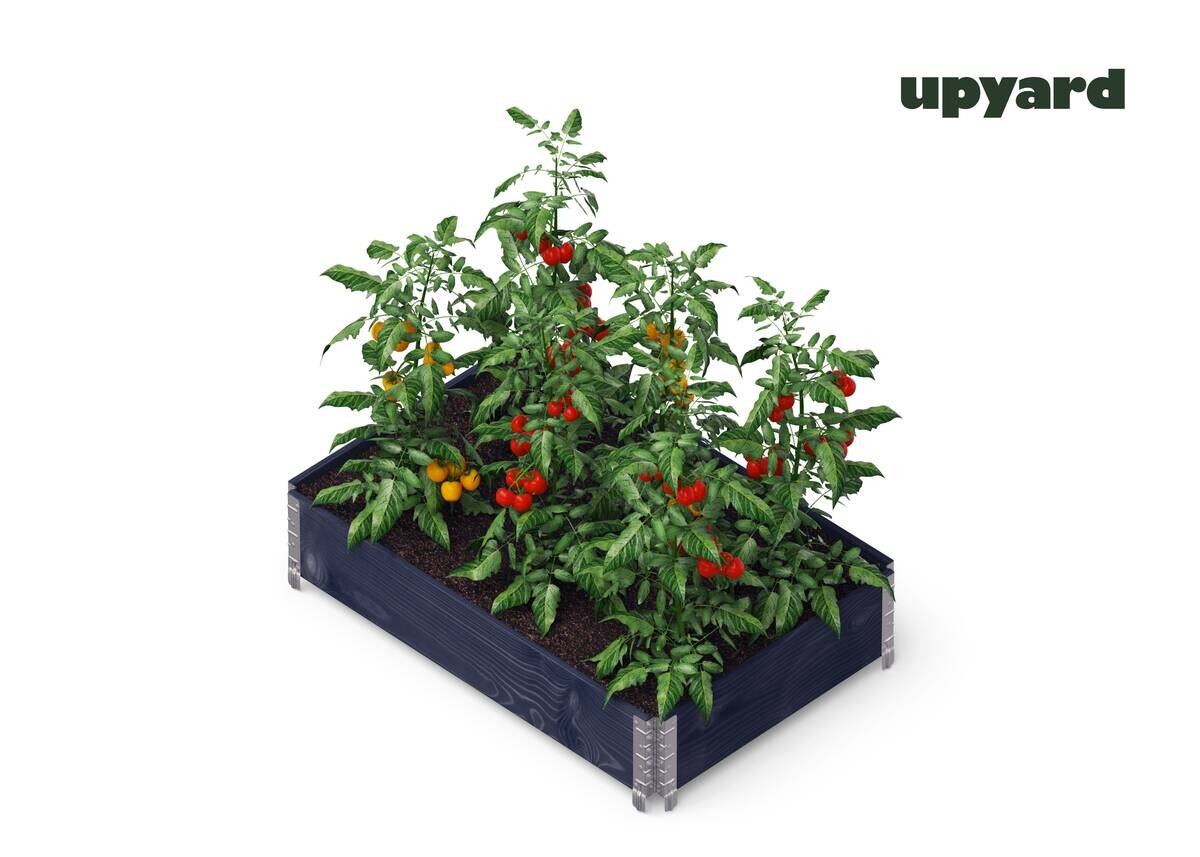 UPYARD Hochbeet INDUSTRIAL schwarz Holz B/L: ca. 80x120 cm