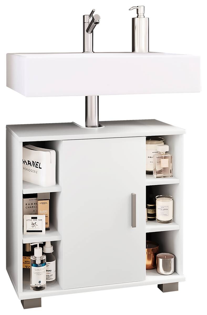 Waschbeckenunterschrank Zalo weiß B/H/T: ca. 60x58x30 cm