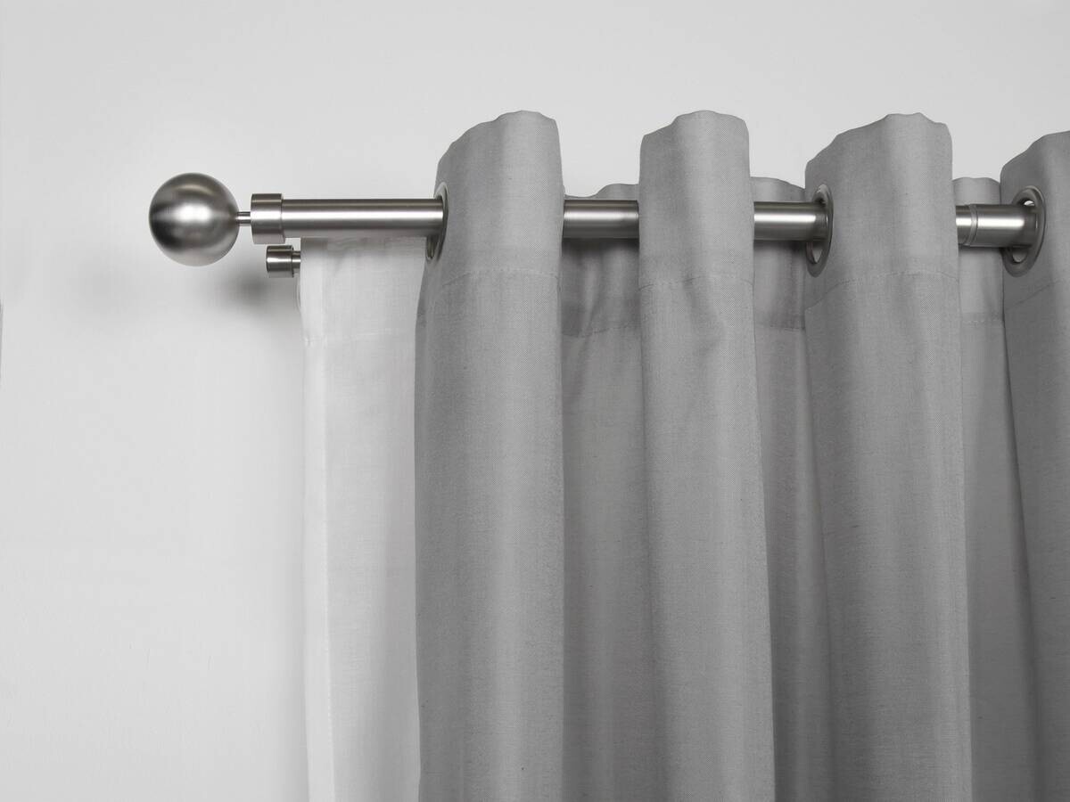 ondeco Stilgarnituren habito/ball-classic Edelstahloptik Metall ausziehbar von ca. 190 bis 360 cm 2.0 Läufe