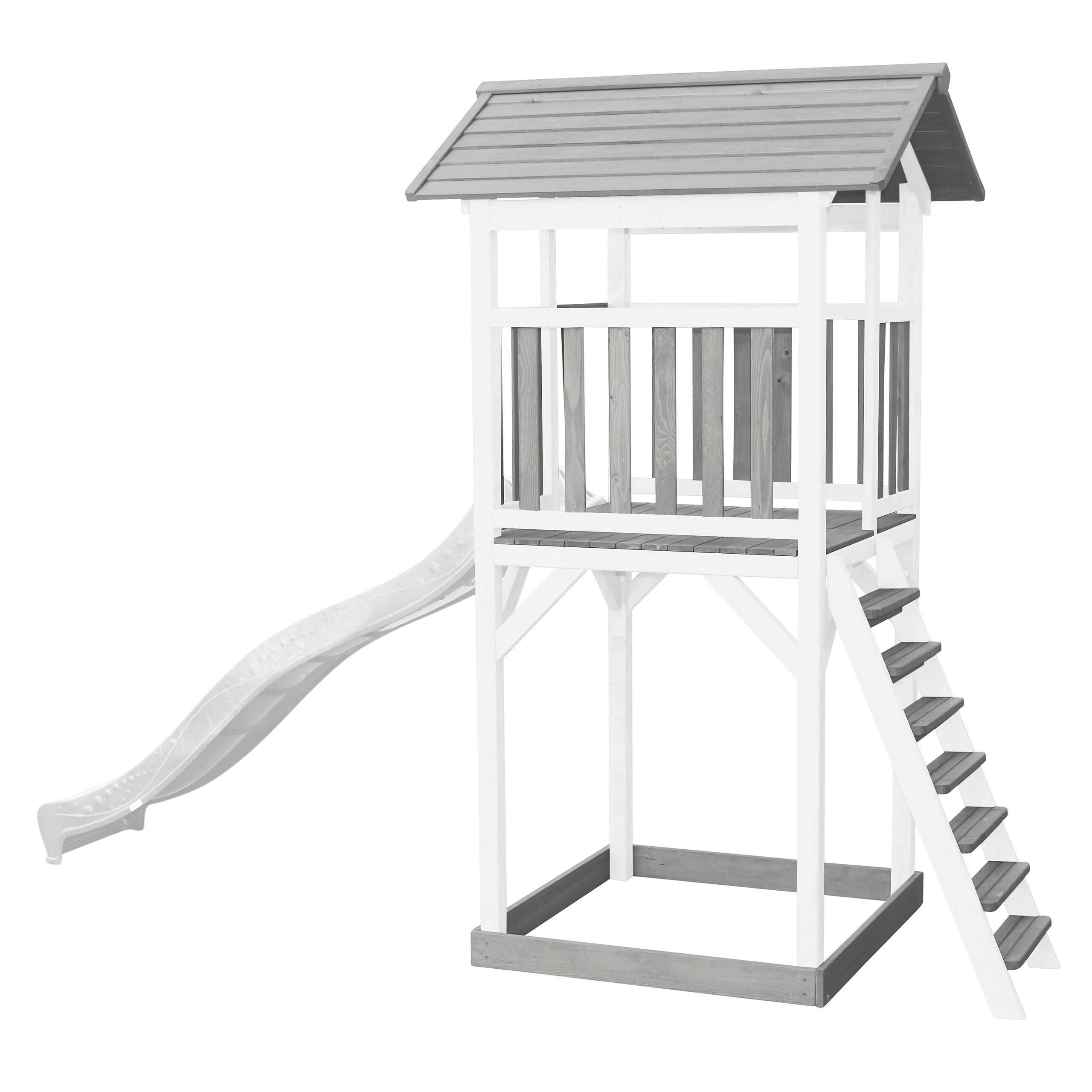 AXI Spielturm Beach Tower weiß B/H/L: ca. 111x242x349 cm