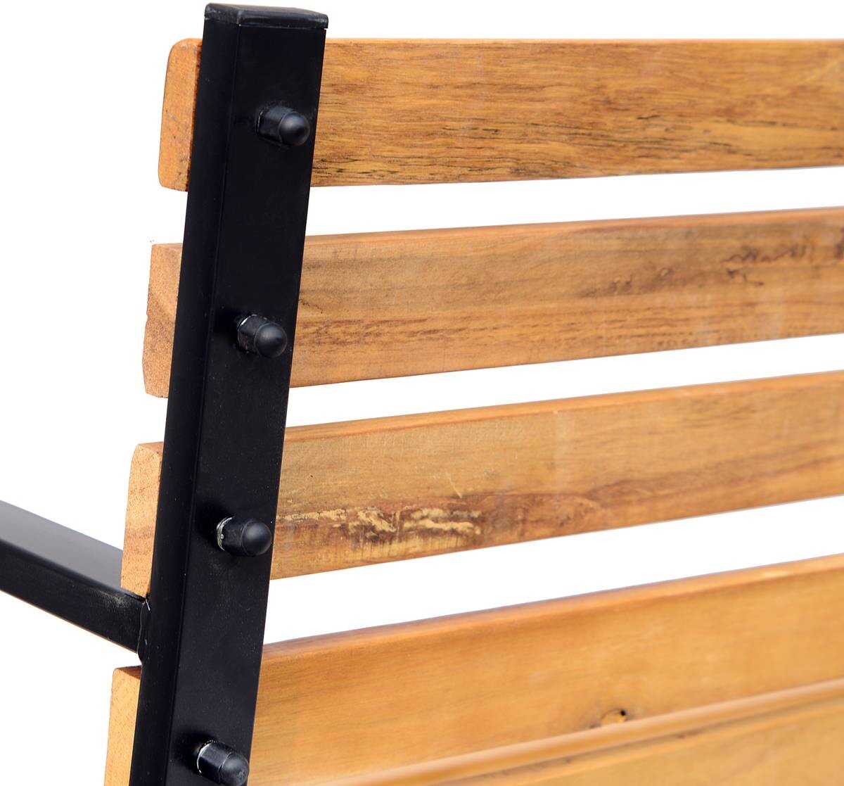 Outsunny Gartenbank natur Metall B/H/L: ca. 60x80x122 cm