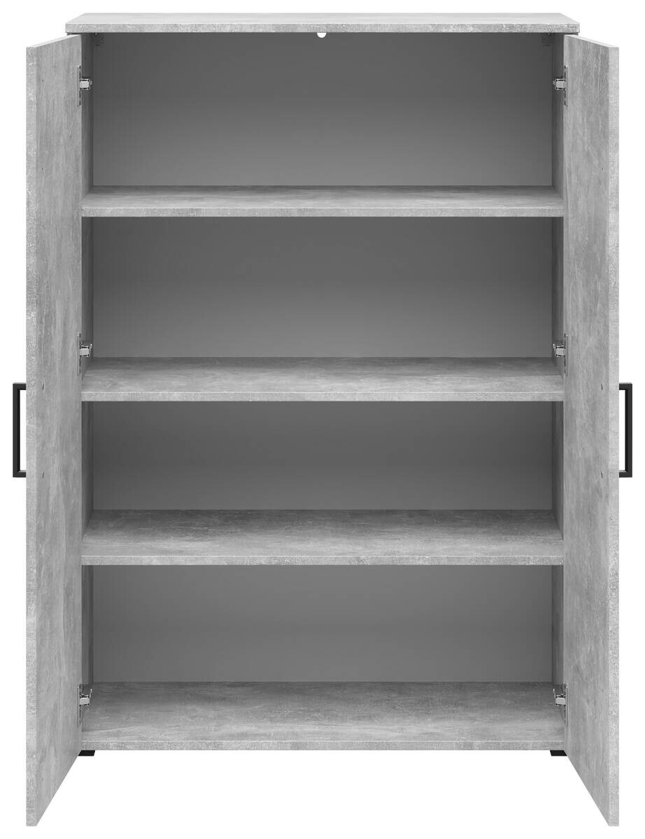Kommode Multi-Stauraum Typ 31 Beton Optik B/H/T: ca. 80x115x40 cm