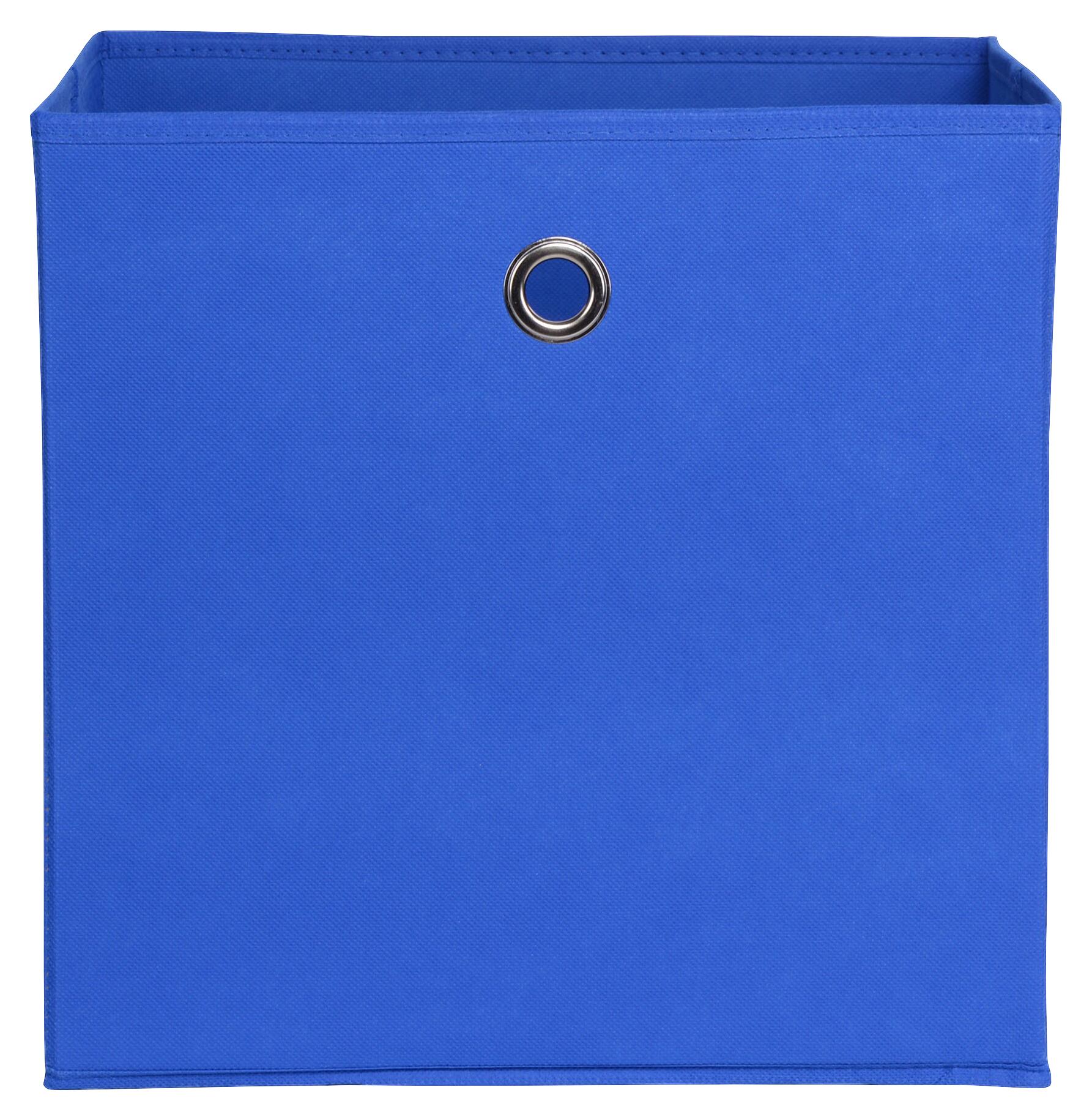 Stoffbox blau B/H/T: ca. 32x32x32 cm