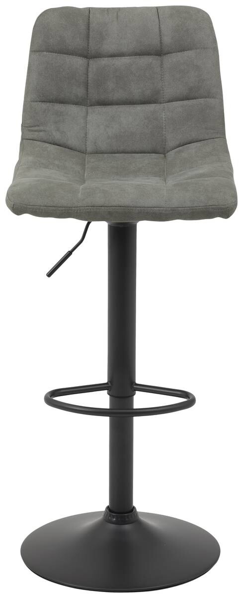 Barhocker Yvonne 2er Set grau Vintage Microfaser B/H/T: ca. 43x113x44 cm