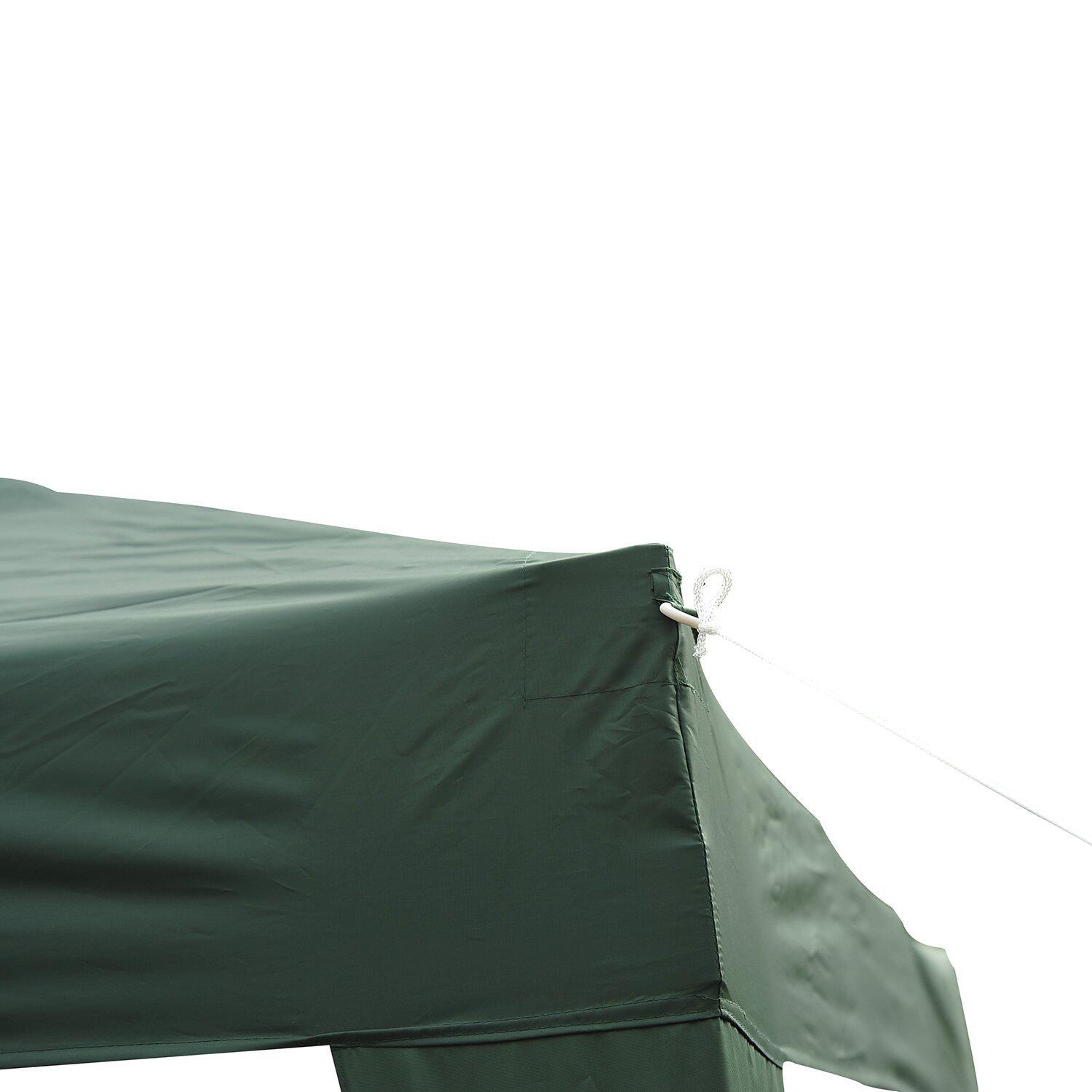 Outsunny Pavillon grün Stahl B/H/L: ca. 240x250x240 cm