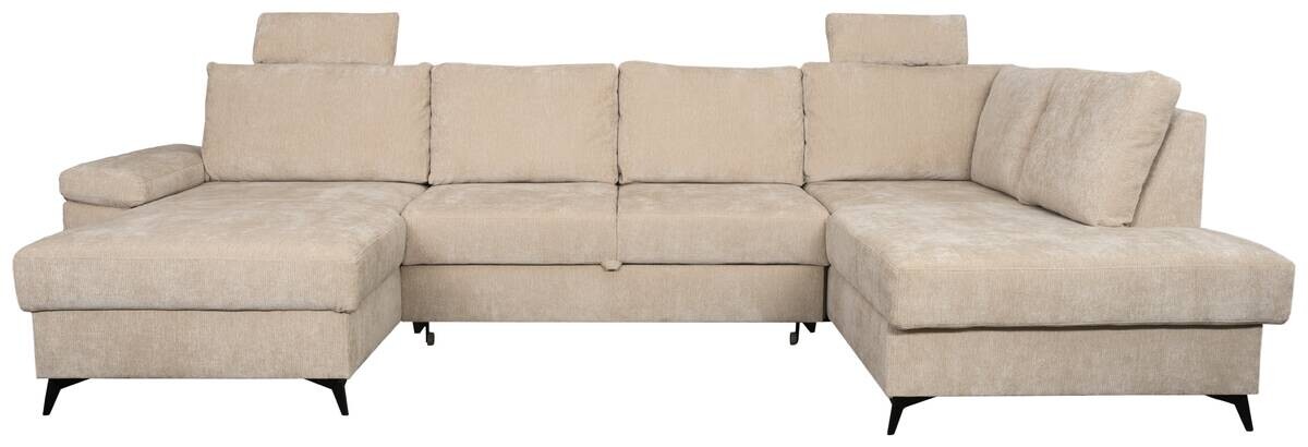 Kopfstütze Sara U beige Microfaser B/H/T: ca. 50x22x13 cm