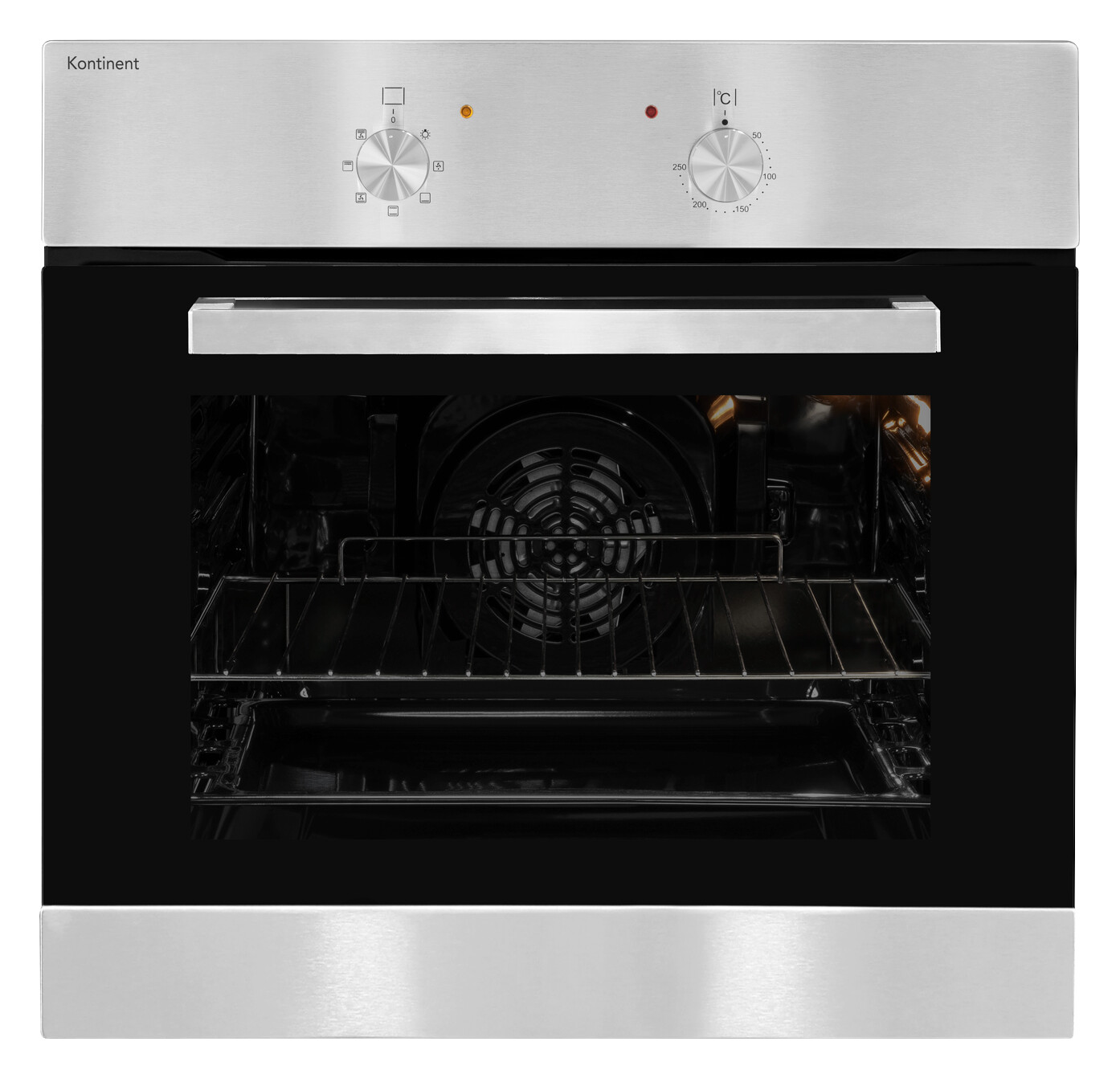 exquisit Einbaubackofen KON-EBE111-1U Edelstahl Edelstahl B/H/T: ca. 59,5x59,5x53 cm