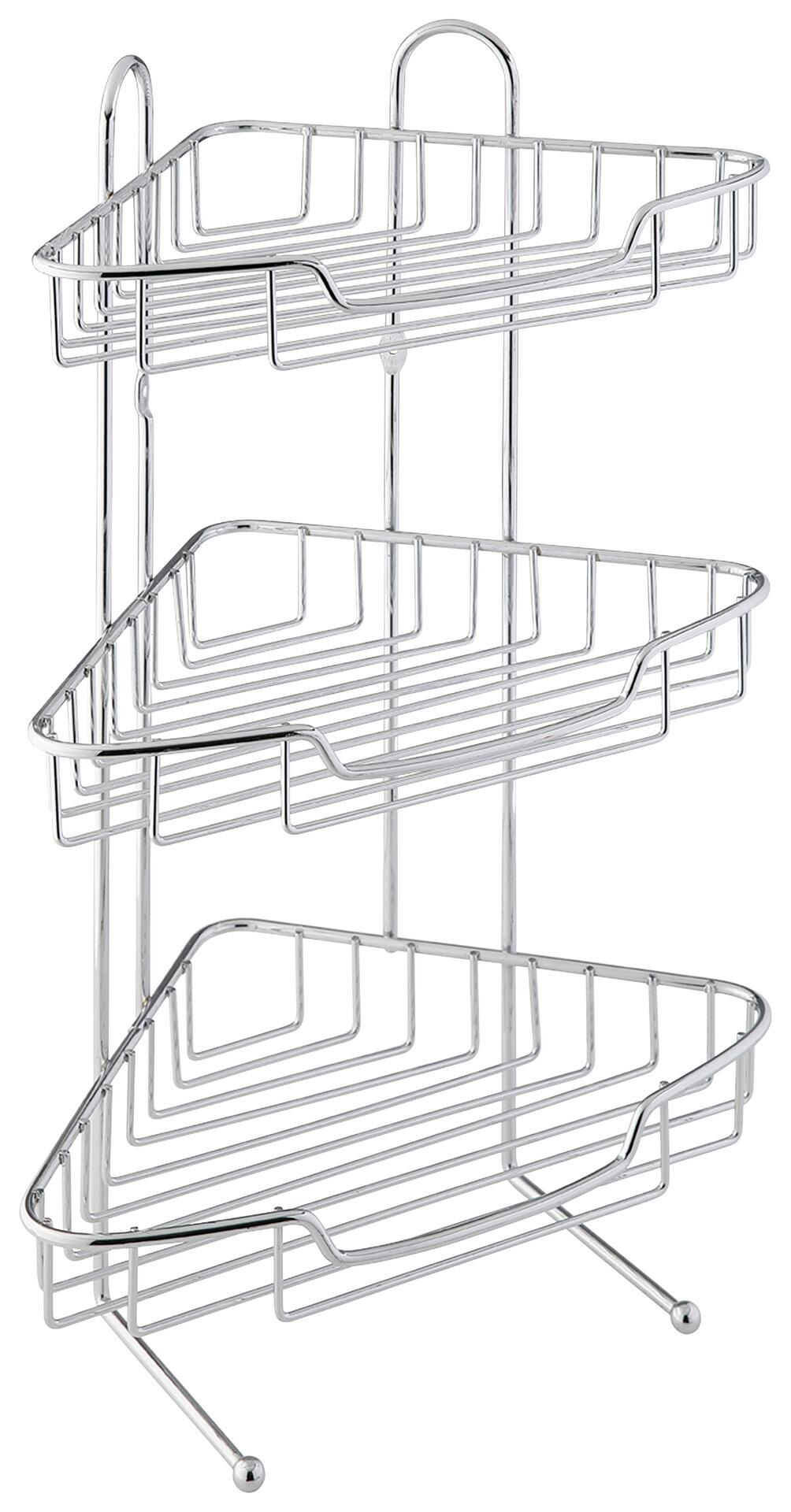 Eckregal Chrom Chrom B/H/L: ca. 20x42,5x20 cm