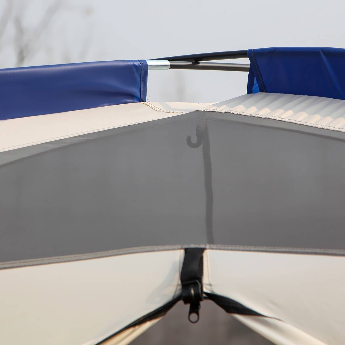 Outsunny Zelt grau Edelstahl B/H/L: ca. 487x518x237 cm