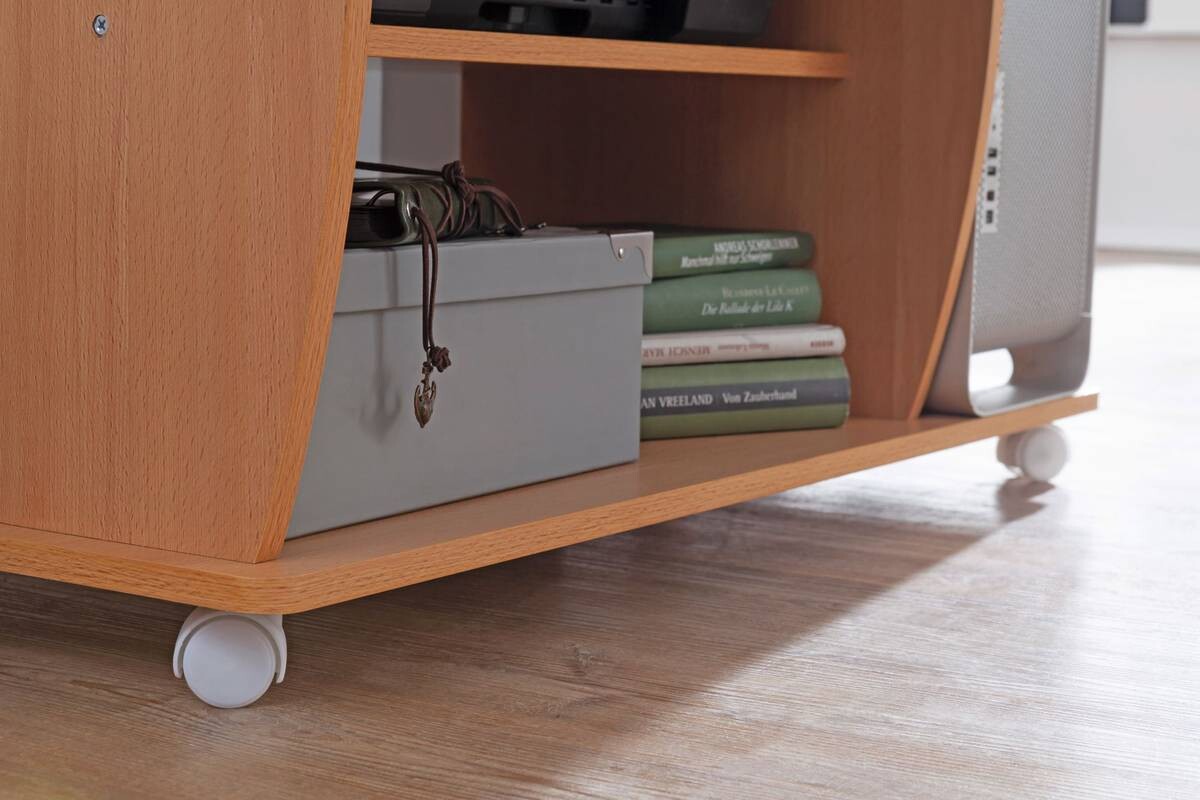 Computertisch buche Nachbildung weiß B/H/T: ca. 90x71x50 cm