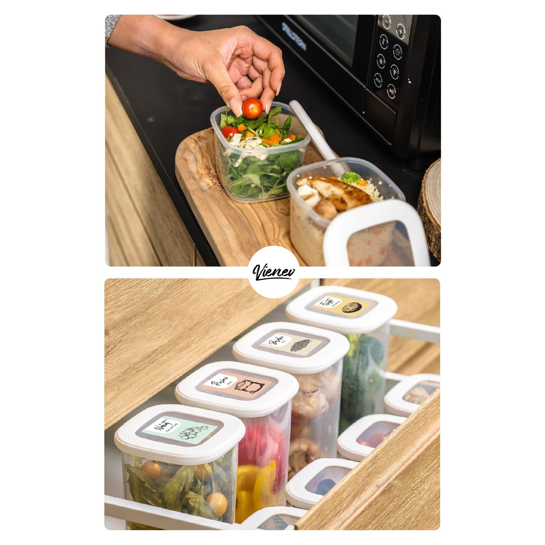 HermiaConcept Vorratsdosenset 15tlg. weiß