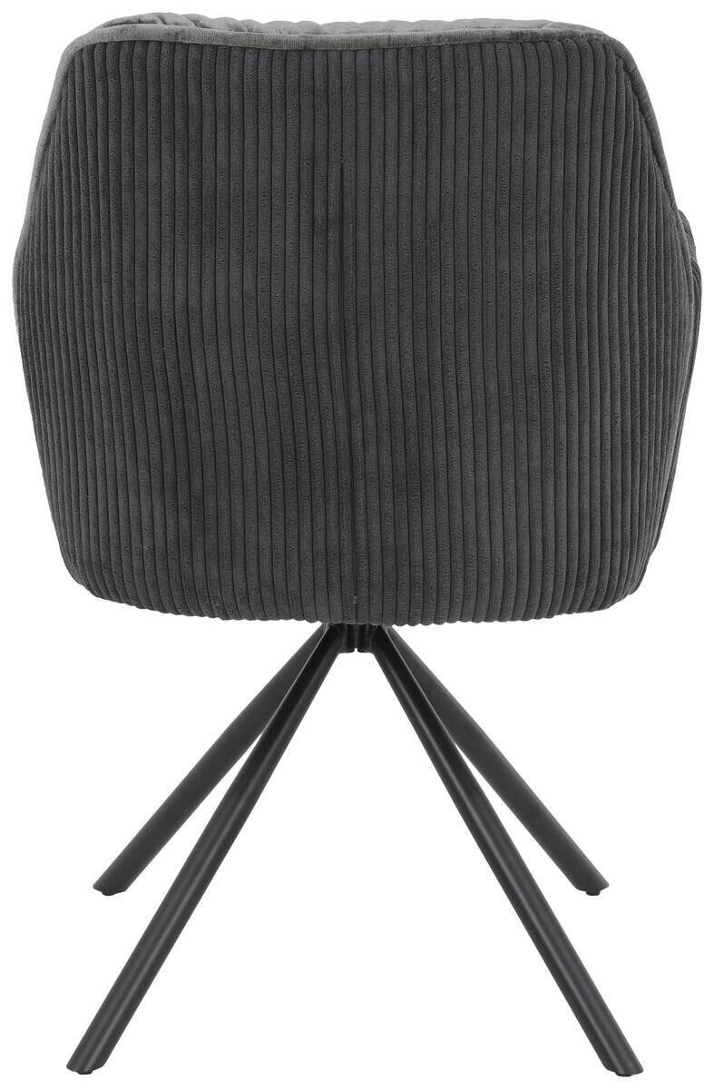 Sessel Amira, 2er-Set anthrazit B/H/T: ca. 56x89x61 cm