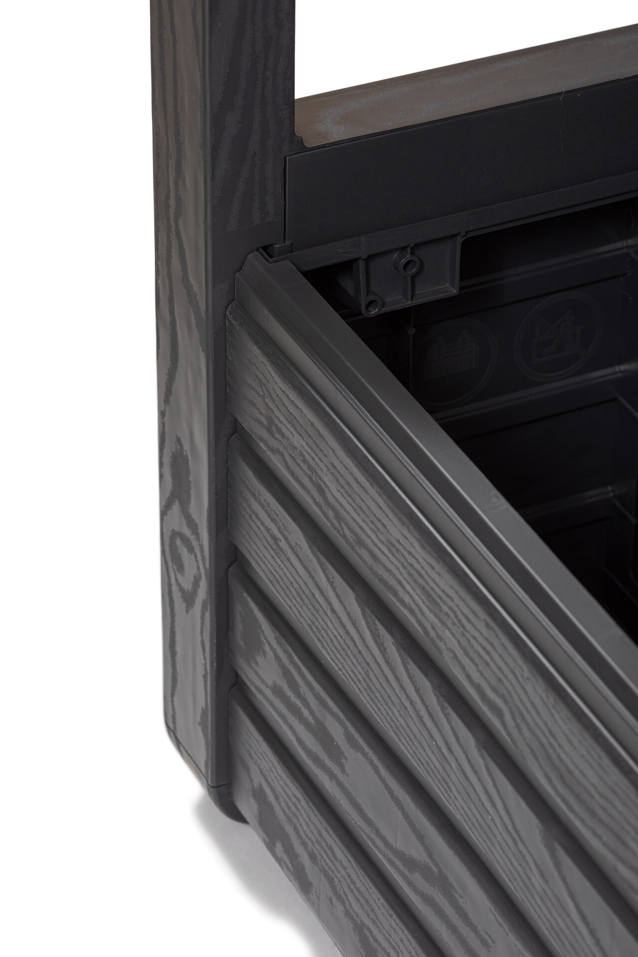 Toomax Gartenbank Foreverspring schwarz Kunststoff B/H/L: ca. 58x89x133 cm