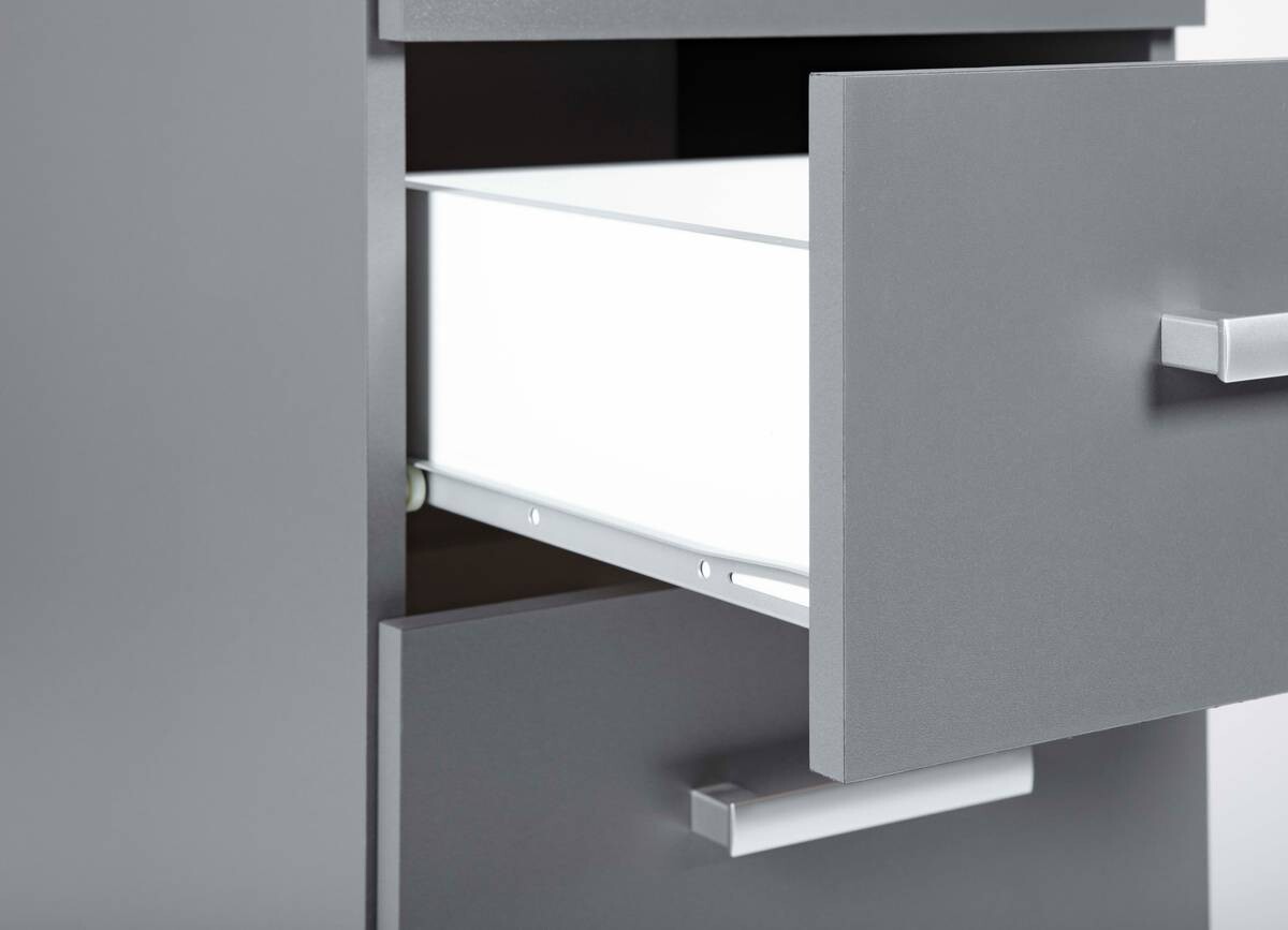 Kommode Elenzio Grafitgrau Optik B/H/T: ca. 41,2x91x40 cm