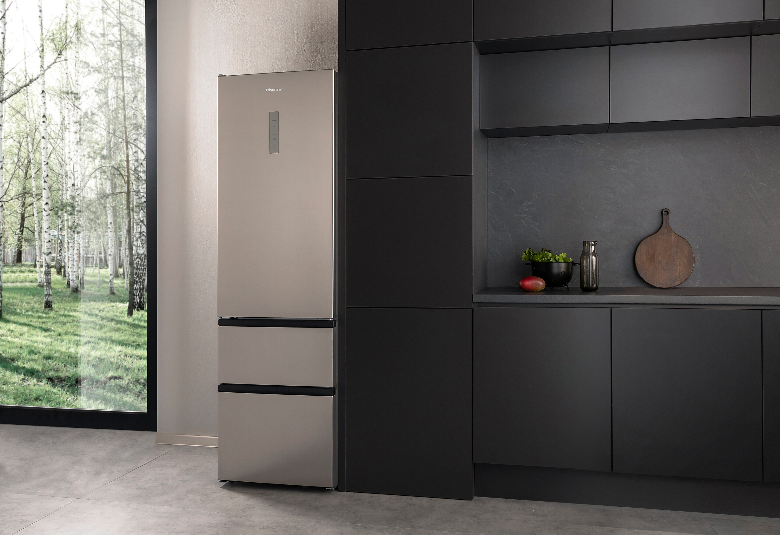 Hisense Kühl-/Gefrierkombination RM469N4ACD Silbergrau