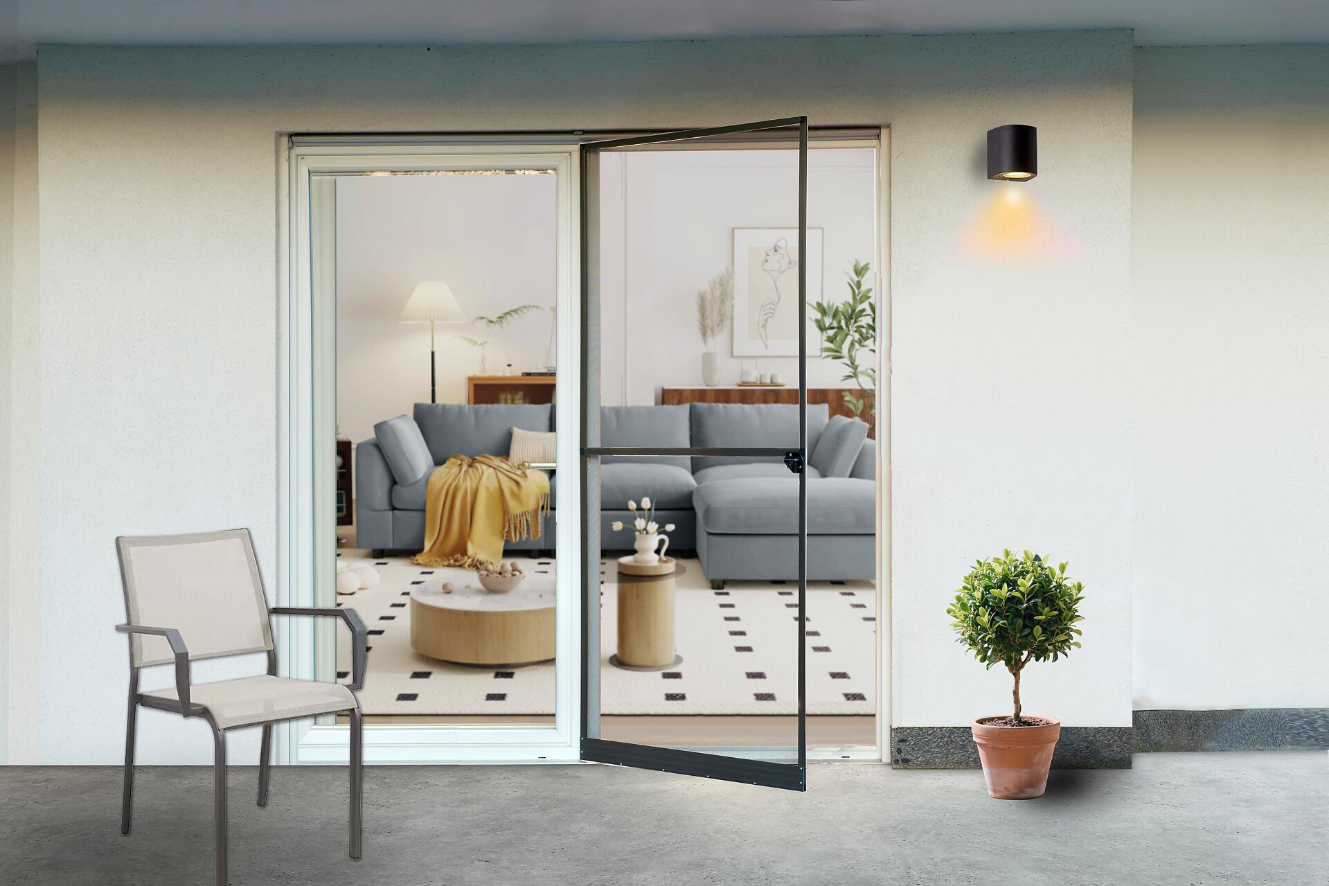 Fliegengitter weiß B/L: ca. 100x210 cm