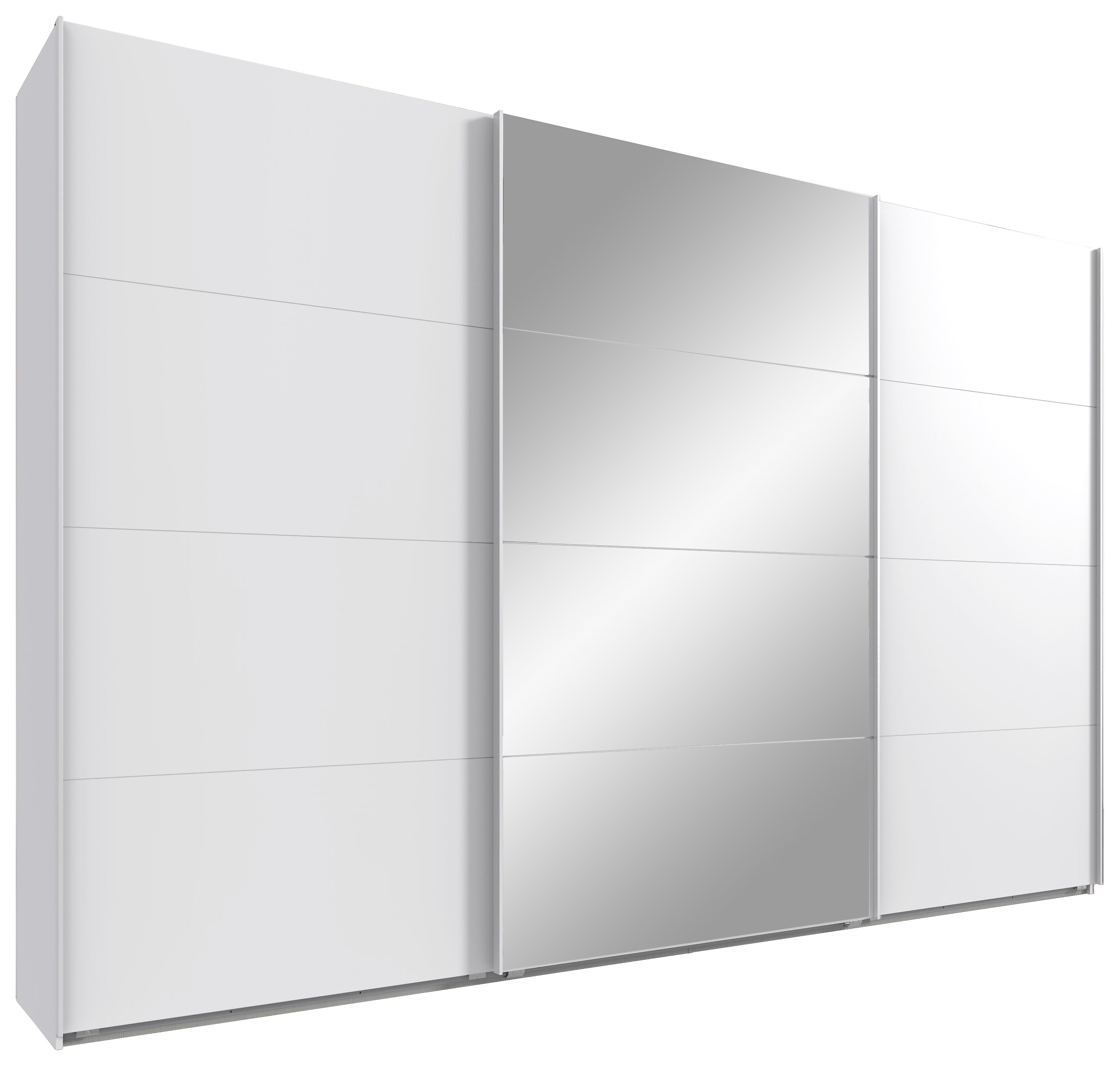Schwebetürenschrank Norderstedt weiß B/H/T: ca. 360x236x64 cm