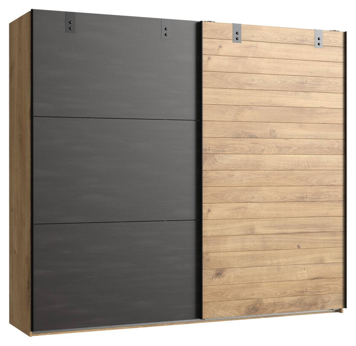 Schwebetürenschrank Detroit Plankeneiche Nachbildung B/H/T: ca. 250x216x65 cm Schwebetürenschrank Detroit Plankeneiche Nachbildung B/H/T: ca. 250x216x65 cm