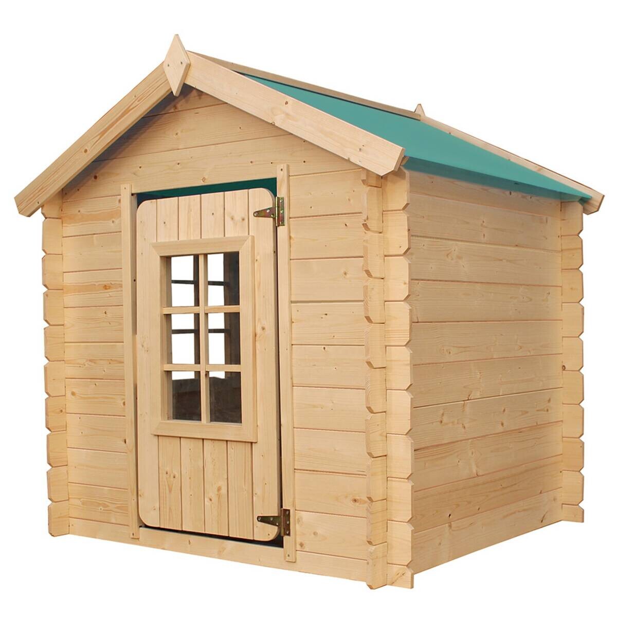 Timbela Kinderspielhaus M570Z natur B/H/L: ca. 114x121x111 cm