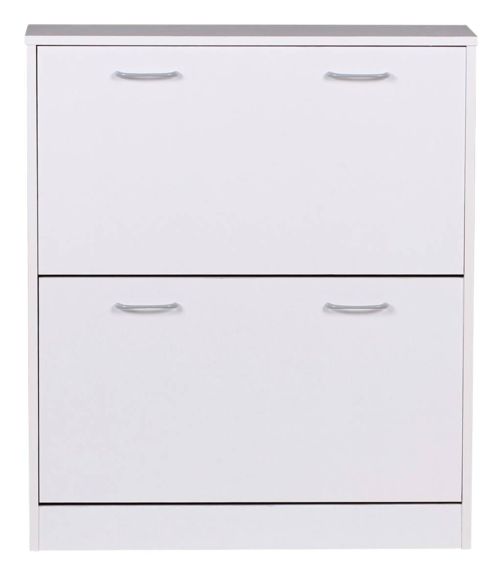 Schuhschrank weiß grau B/H/T: ca. 75x87x24 cm