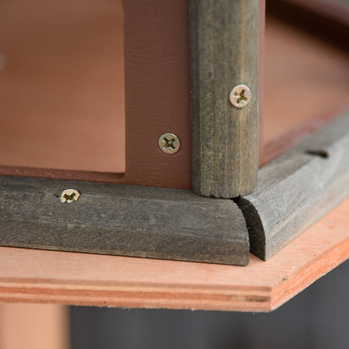 PawHut Vogelhaus natur Holz B/H/L: ca. 52x130x52 cm