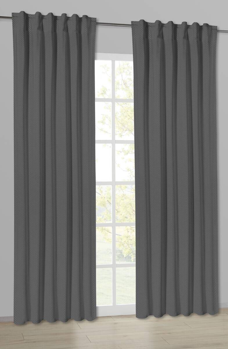 POCOline Kombivorhang Wabe anthrazit B/L: ca. 135x245 cm POCOline Kombivorhang Wabe anthrazit B/L: ca. 135x245 cm