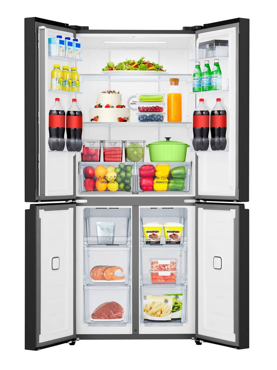 Gorenje Cross-Door NRM819D61BX schwarz B/H/T: ca. 79,4x190x65 cm