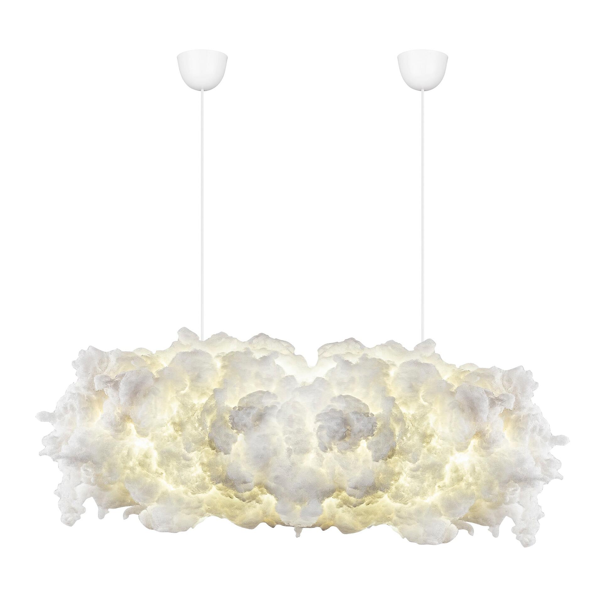 Opviq Pendelleuchte Serene weiß B/H/T/L: ca. 90x80x45x90 cm E27 1 Brennstellen