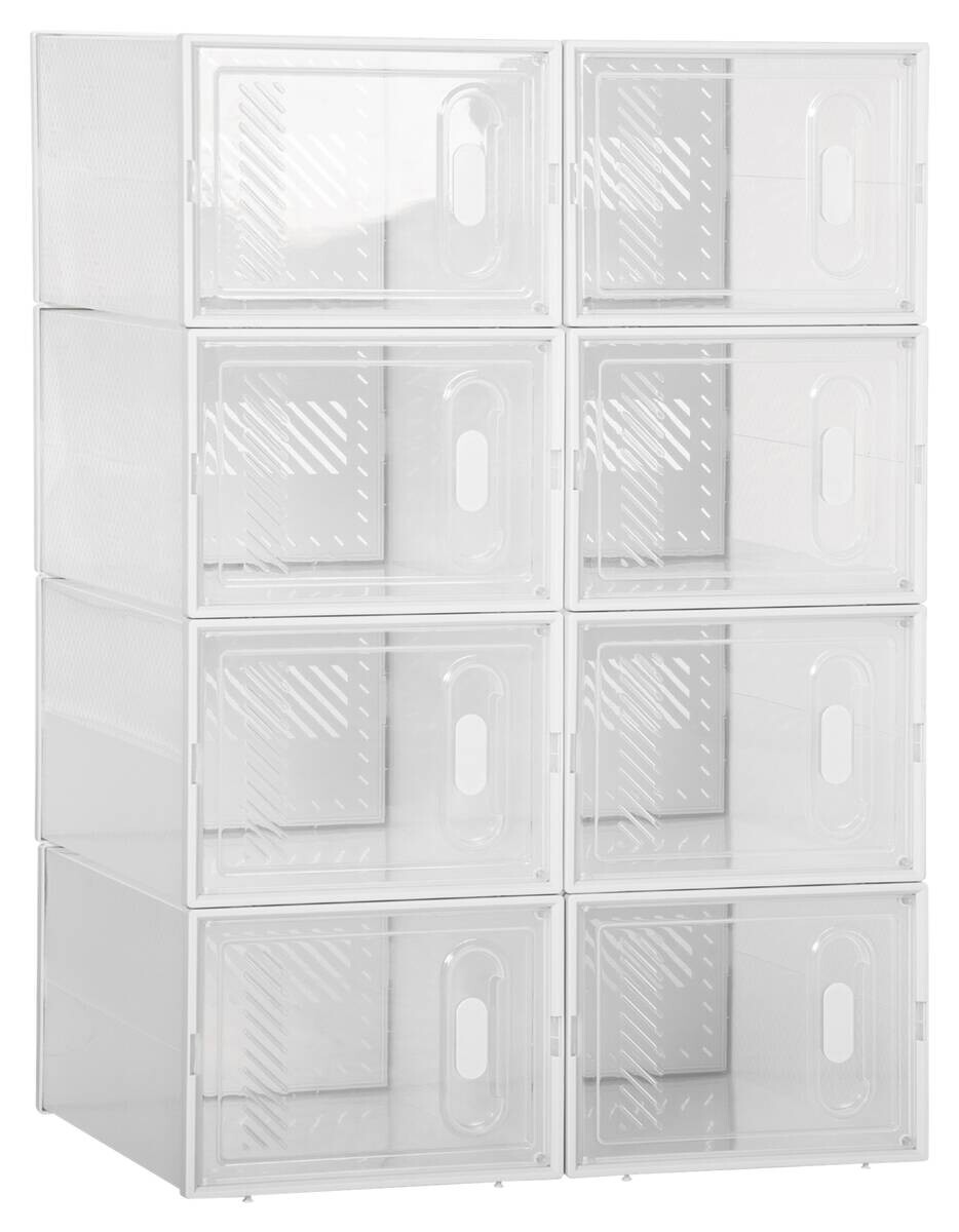 HOMCOM Schuhregal transparent Polypropylen B/H/L: ca. 35x25x19 cm HOMCOM Schuhregal transparent Polypropylen B/H/L: ca. 35x25x19 cm