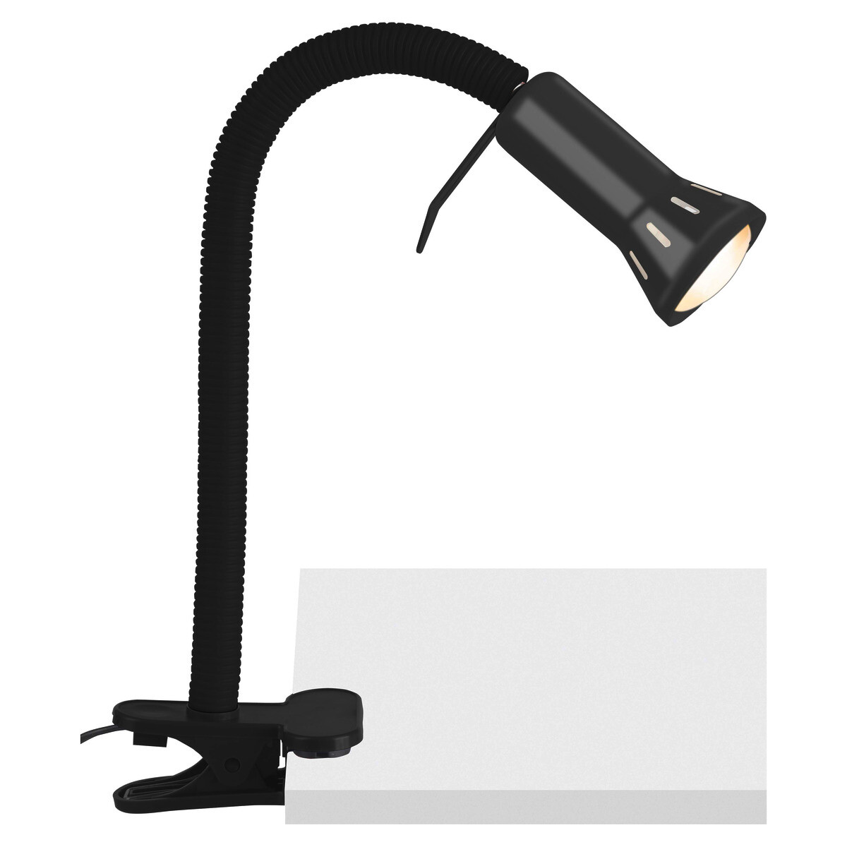 Brilliant Klemmleuchte Flex schwarz Metall Kunststoff B/H: ca. 23x52 cm E14 1 Brennstellen