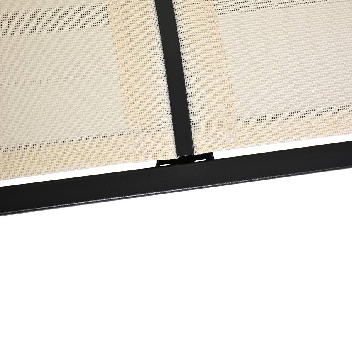 Outsunny Sitzbank schwarz Metall B/H/L: ca. 70x85x120 cm