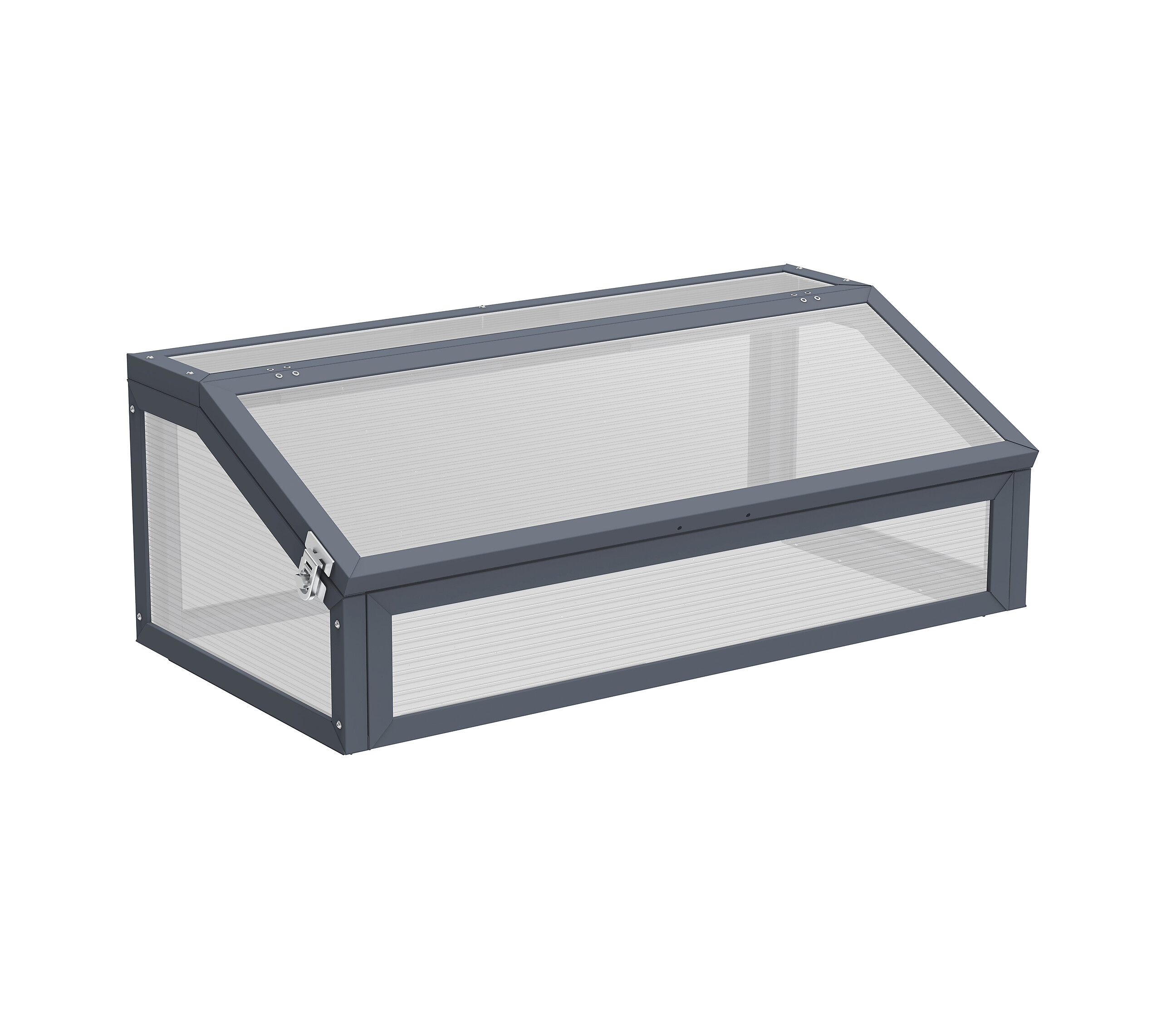 Westmann Frühbeetaufsatz Tega grau B/H/L: ca. 100x36x50 cm