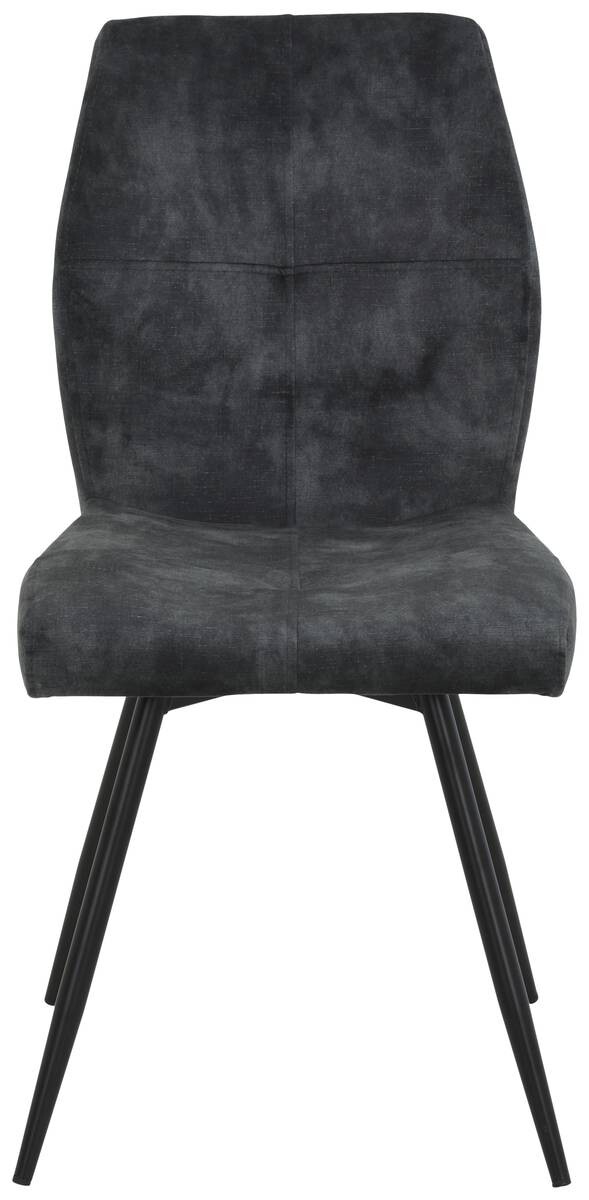 Stuhl Ally anthrazit Microfaser B/H/T: ca. 46x89x60 cm