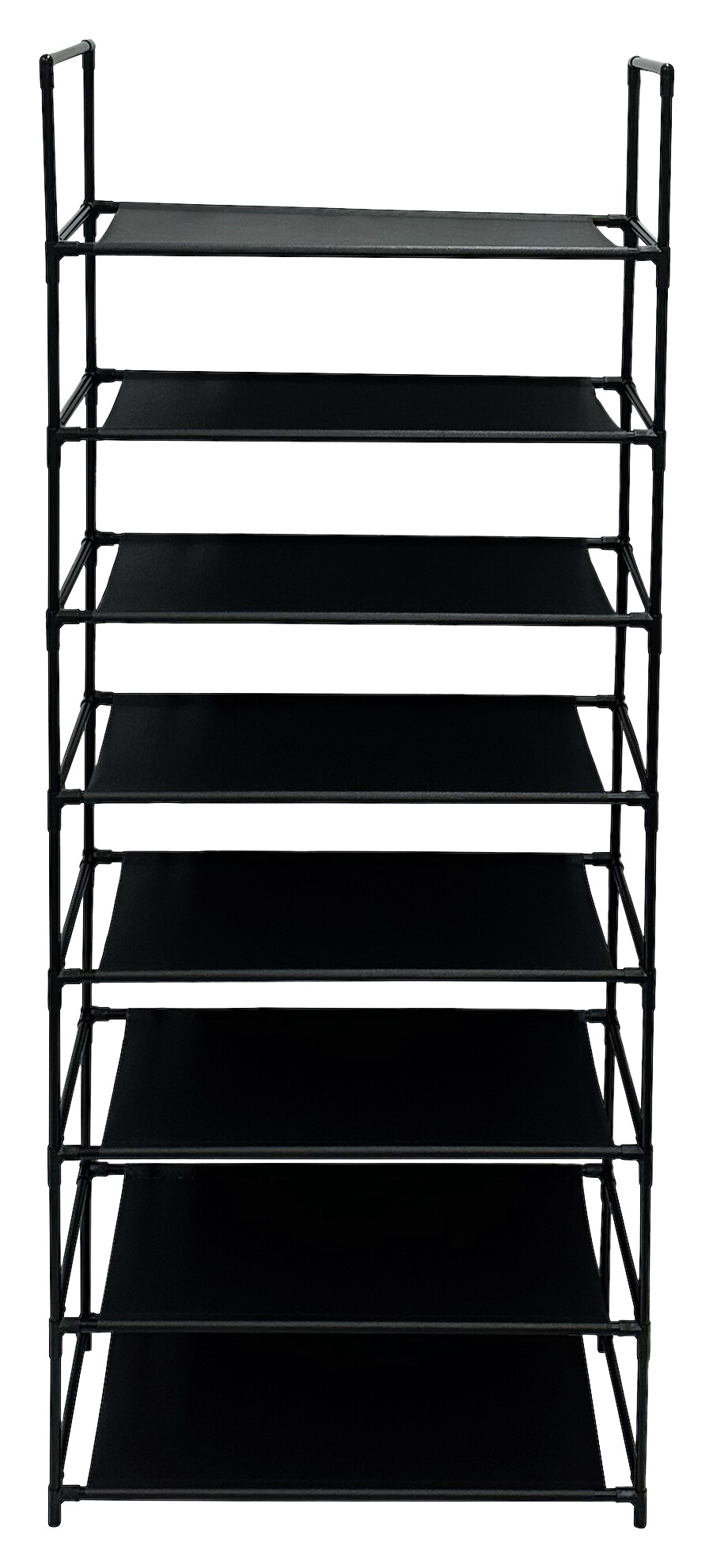 Schuhregal schwarz Metall B/H/L: ca. 60x104x28 cm