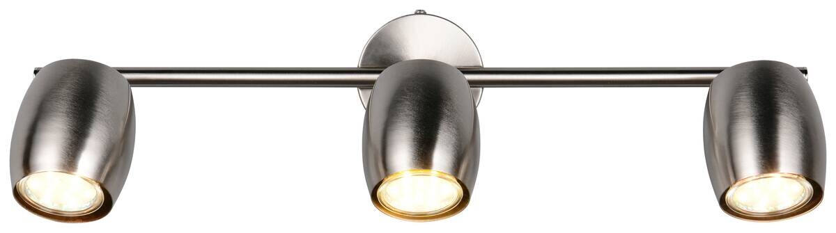 Reality Leuchten Spots Nancy nickel matt Metall B/H/L: ca. 47,5x15,5x8 cm GU10 3 Brennstellen