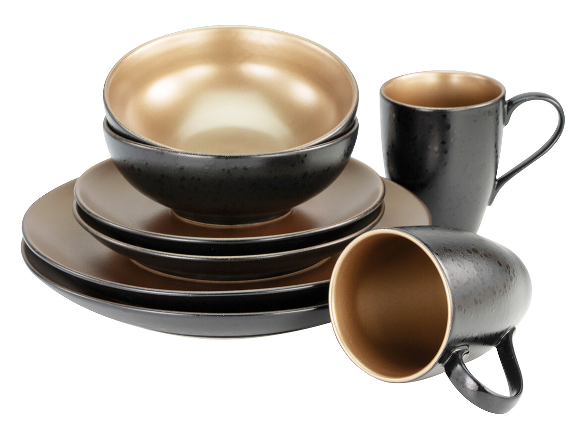 CreaTable Kombiservice Glamour gold Keramik